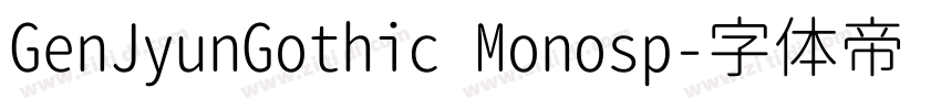 GenJyunGothic Monosp字体转换